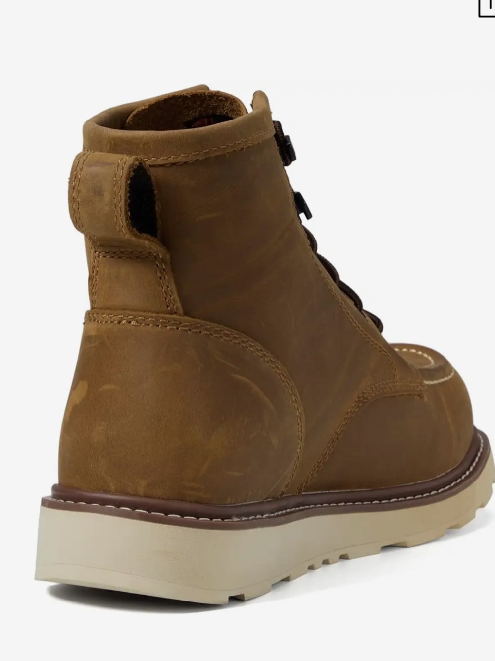 Brunt The Marin Unlined CompToe Boot — Brown Leather Lace-Up Men's Ankle Boot - Picture 6 of 12